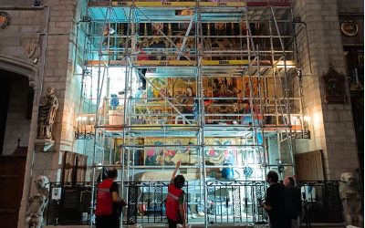 La basílica de la Seu de Manresa restaura el retaule del Sant Esperit